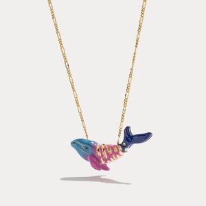Colorful Whale Pendant Necklace